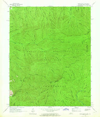 Mount Guyot 1964 topographic map thumbnail
