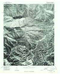 Mount Guyot 1976 topographic map thumbnail