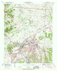 Mount Pleasant 1950 topographic map thumbnail