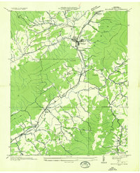 Mountain City 1935 topographic map thumbnail