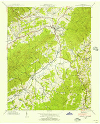 Mountain City 1938 topographic map thumbnail