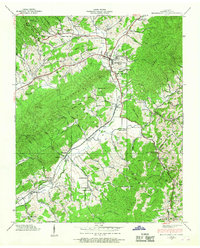 Mountain City 1938 topographic map thumbnail
