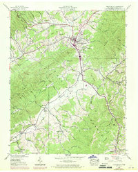 Mountain City 1938 topographic map thumbnail