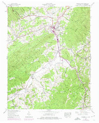 Mountain City 1938 topographic map thumbnail