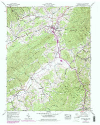 Mountain City 1938 topographic map thumbnail