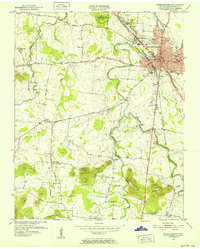 Murfreesboro 1950 topographic map thumbnail