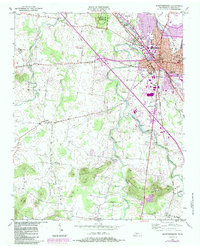 Murfreesboro 1950 topographic map thumbnail