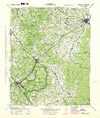 Mc Minnville 1943 topographic map thumbnail