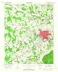 Mc Minnville 1953 topographic map preview