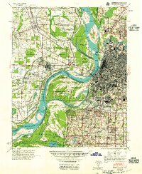Memphis 1955 topographic map thumbnail