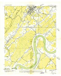 Rockwood 1935 topographic map thumbnail