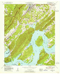 Rockwood 1952 topographic map thumbnail