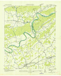 Russellville 1935 topographic map thumbnail
