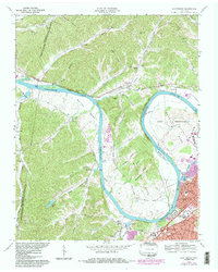 Scottsboro 1968 topographic map thumbnail