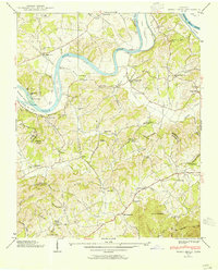 Shady Grove 1939 topographic map thumbnail
