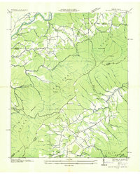 Shady Valley 1935 topographic map thumbnail