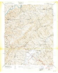 Shady Valley 1938 topographic map thumbnail