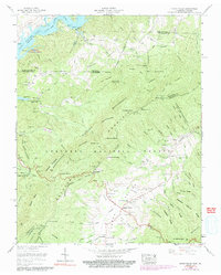 Shady Valley 1960 topographic map thumbnail
