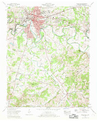 Shelbyville 1966 topographic map thumbnail