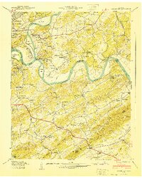 Shooks Gap 1940 topographic map thumbnail