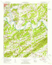 Shooks Gap 1953 topographic map thumbnail