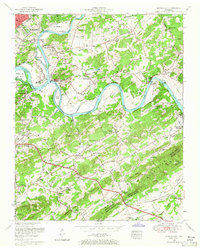 Shooks Gap 1953 topographic map thumbnail