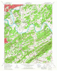 Shooks Gap 1966 topographic map thumbnail