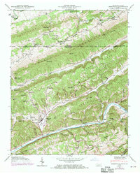 Sneedville 1946 topographic map thumbnail