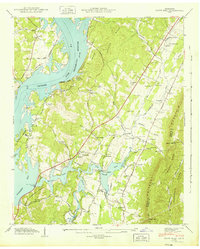 Snow Hill 1943 topographic map thumbnail