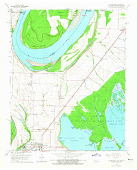 Tiptonville 1964 topographic map thumbnail