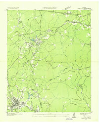 Tracy City 1936 topographic map thumbnail