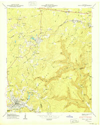 Tracy City 1950 topographic map thumbnail