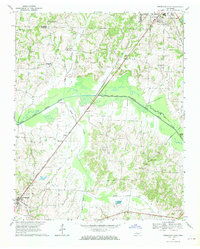 Trezevant East 1967 topographic map thumbnail
