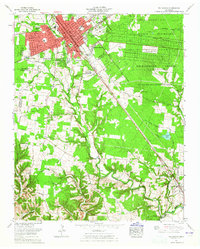 Tullahoma 1962 topographic map thumbnail