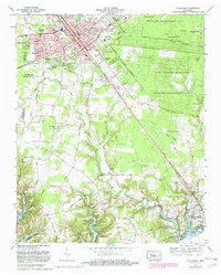 Tullahoma 1972 topographic map thumbnail