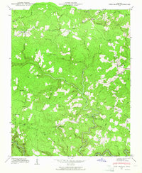 Twin Bridges 1943 topographic map thumbnail