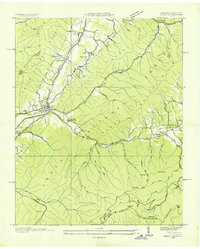 Unicoi 1935 topographic map thumbnail