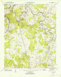 Verona 1947 topographic map thumbnail