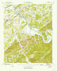 Vonore 1941 topographic map thumbnail
