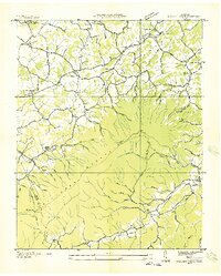 Walden Creek 1935 topographic map thumbnail