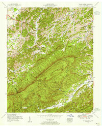 Walden Creek 1953 topographic map thumbnail