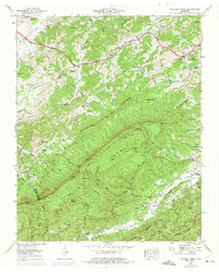 Walden Creek 1953 topographic map thumbnail