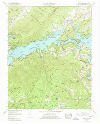 Watauga Dam 1960 topographic map thumbnail