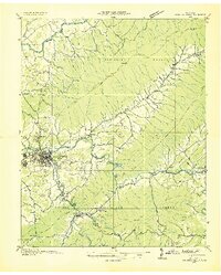 Watauga Valley 1935 topographic map thumbnail