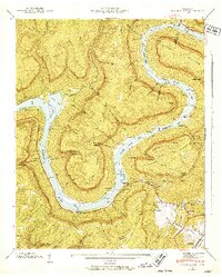 Wauhatchie 1942 topographic map thumbnail