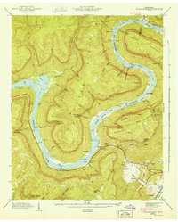 Wauhatchie 1943 topographic map thumbnail