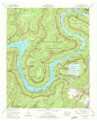 Wauhatchie 1970 topographic map thumbnail