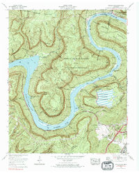 Wauhatchie 1970 topographic map thumbnail