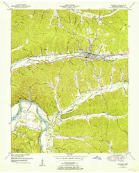 Waverly 1950 topographic map thumbnail