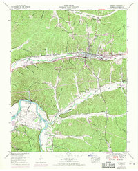 Waverly 1950 topographic map thumbnail